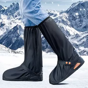 Новый обновленный чехол для обуви от дождя, водонепроницаемый с отражателем, высокие прозрачные чехлы для обуви, пылезащитный чехол для мотоцикла, велосипеда, дождевик, снегозащитный