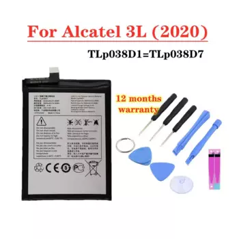 Новый оригинальный аккумулятор 4000 мАч TLP038D7 TLP038D1 для Alcatel 3L 2020 5029D батареи для сотового телефона + Бесплатные инструменты