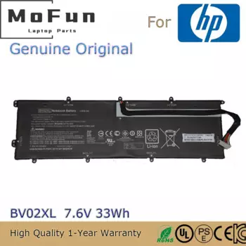 Новый оригинальный аккумулятор BV02XL для ноутбука Hp Envy X2, 7,6 В, 33 Вт/ч, съемный 13 серии 775624-1C1