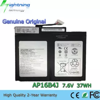 Новый оригинальный аккумулятор для ноутбука AP16B4J 7,6 В 37 Втч для Acer Switch Alpha 12 SA5-271 SA5-271P SW512-52-513B