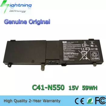 Новый оригинальный аккумулятор для ноутбука C41-N550 15 В 59 Втч для Asus N550 N550J N550JA N550JV-CN041H N550JK Q550L G550-06795FJ