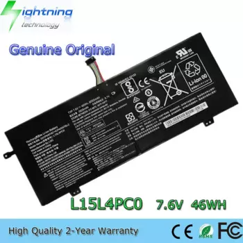 Новый оригинальный аккумулятор для ноутбука L15L4PC0 7,6 В 46 Втч для Lenovo IdeaPad 710S-13ISK Xiaoxin Air 13 L15M4PC0