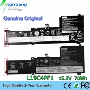 Новый оригинальный аккумулятор для ноутбука L19C4PF1 15,2 В 70 Втч для Lenovo Ideapad 5-15IIL05 Xiaoxin 15 2020 L19L4PF1 L19M4PF1