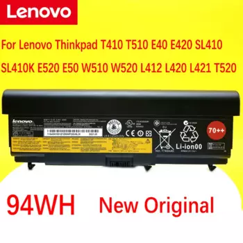 Новый оригинальный аккумулятор для ноутбука Lenovo Thinkpad T420 SL410 SL410K T410 T510 E520 E50 W510 W520 L412 L420 L421 T520 51J0499 94WH