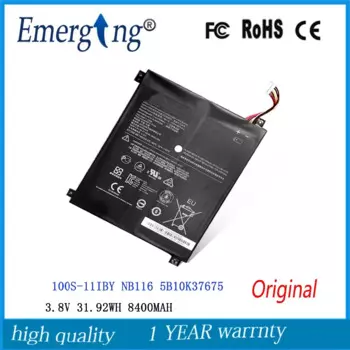 Новый оригинальный аккумулятор для ноутбука Lenovo Ideapad 3,8 S NB116 8400 5B10K37675, 100 в, 0813001 Вт/ч, мАч