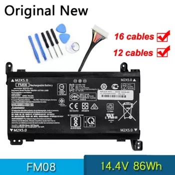Новый оригинальный аккумулятор FM08 HSTNN-LB8B LB8A для HP Omen 17-AN013TX AN014TX AN014NG TPN-Q195 922752 922753-421 922976-922977