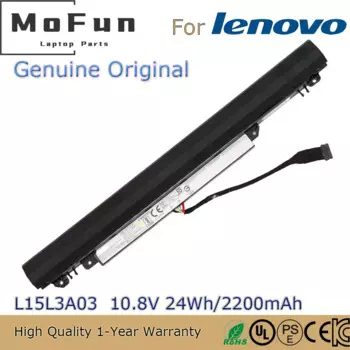 Новый оригинальный аккумулятор L15L3A03 10,8 в 24 Втч для ноутбука Lenovo Ideapad 100-14IBD 80RK002UIH 100-15IBD 100-15IBD 80MJ00ATG