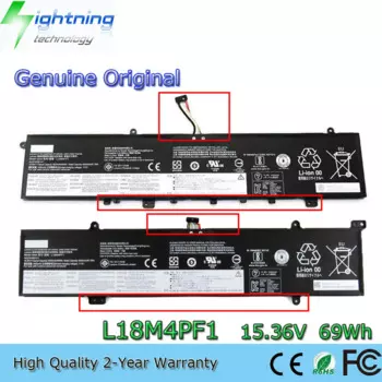 Новый оригинальный аккумулятор L18M4PF1 для ноутбука Lenovo Ideapad Yoga S740 C940 15IRH 81TE L18D4PF1 SB10W67267, 15,36 в, 69 Втч