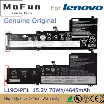 Новый оригинальный аккумулятор L19C4PF1 15,2 в 70 Втч для ноутбука Lenovo Ideapad 5-15IIL05 Xiaoxin 15 2020 L19L4PF1 L19M4PF1