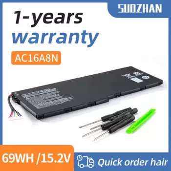 Новый оригинальный аккумулятор SUOZHAN для ноутбука AC16A8N 15,2 в 68 Втч для Acer Aspire V17 VN7-793G V15 VN7-593G