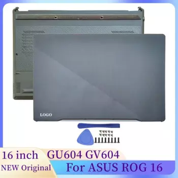 Новый оригинальный экран для ноутбука ASUS ROG 16 GU604 GV604, чехол для ноутбука, ЖК-задняя крышка, петли, нижняя часть корпуса, откидная версия, сенсорный ноутбук