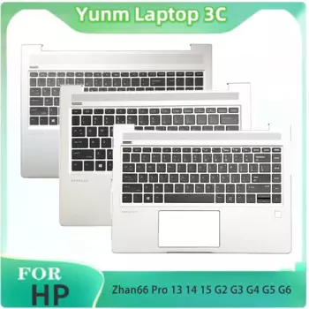 Новый оригинальный чехол для ноутбука HP Zhan66 Pro 13 14 15 G2 G3 G4 G5 G6, американская клавиатура, упор для рук, верхний чехол, верхняя крышка клавиатуры, замена