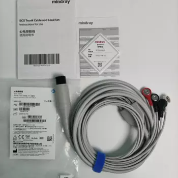 Новый оригинальный EA6151B Mindray 6-контактный 5-проводной кабель ЭКГ, AHA,Defib-P PN:0010-30-12244