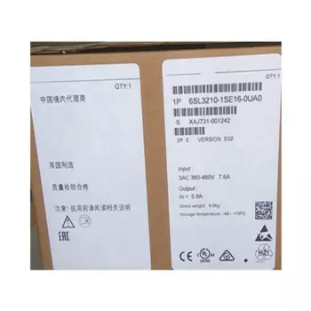 Новый оригинальный инвертор 6SL3210-1SE16-0UA0 S120, 2,2 кВт, 380-480 В