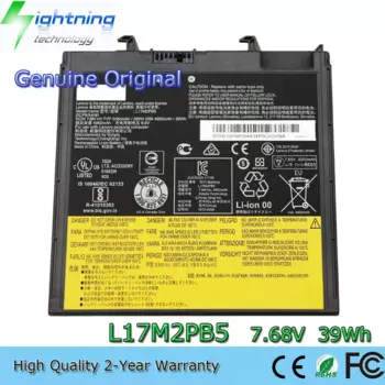 Новый оригинальный L17M2PB5 7,68 V 39Wh Аккумулятор для ноутбука Lenovo V330-14IKB 2ICP6/54/96 5B10P98182 L17C2PB5