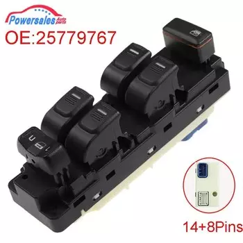 Новый передний левый боковой переключатель стеклоподъемника для GMC, каньона, Chevrolet, Колорадо, Hummer, H3, H3T 25779767