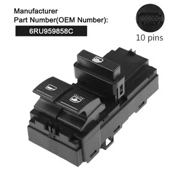 Новый переключатель электростекла автомобильные аксессуары 6RU959858C 6RU959858B для Volkswagen Polo
