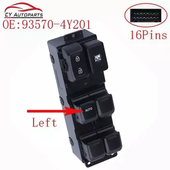 Новый переключатель переднего левого стекла для Kia Rio 2011-2017 93570-4Y201 935704Y201