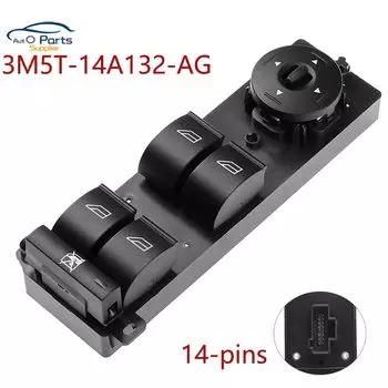 Новый переключатель стеклоподъемника 3M5T-14A132-AG для Ford Focus MK2 C-Max 3M5T14A132AG 3M5T-14A132-AC