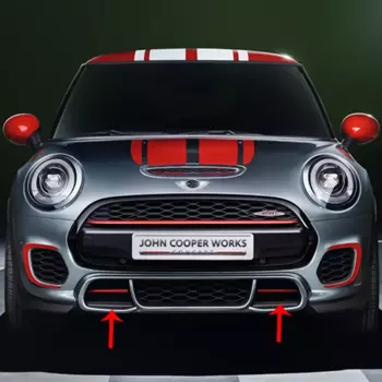 Новый пластиковый материал, бампер JCW, передняя решетка для труб Mini Cooper F56 F55 F57 JCW
