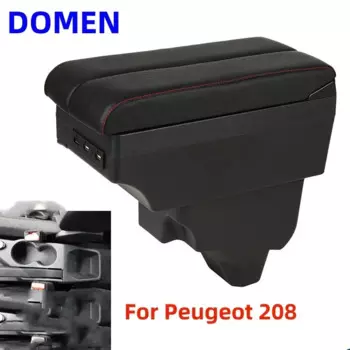 Новый подлокотник для Peugeot 208 для Peugeot 2008 2019 2020 2021 2022 2023, детали для модернизации, внутренний ящик для хранения автомобильных аксессуаров