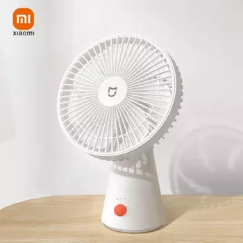 Новый портативный Настольный вентилятор XIAOMI Mijia, ручные электрические мини-вентиляторы с USB-зарядкой, беспроводной маленький вентилятор с воздушным охлаждением, 4 скорости