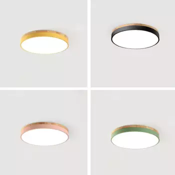 Новый потолочный светильник Железный LEDBlack современный ультра-тонкий светильник s Гостиная лампа Спальня прохода исследование Панель поверхностного монтажа Дистанционное Управление