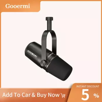 Новый продукт Gooermi, проводной динамический кардиоидный микрофон с разъемом XLR, шумоподавление для записи пения