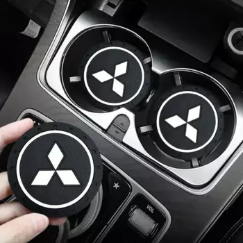 Новый противоскользящий держатель для чашки с логотипом автомобиля, коврик для бутылки для Mitsubishi Asx Lancer Pajero 4 Outlander 3 Xl l200 EX10 X Colt Pajero