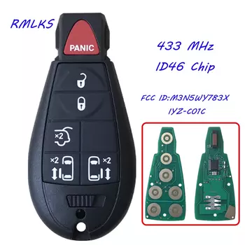 Новый пульт дистанционного управления для ключа foмене 7 кнопок 434 МГц для Chrysler 300C Voyager 2008 2009 2010 для Jeep Cherokee для Dodge Caliber Journey