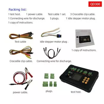 Новый QD300 автомобильный детектор катушки зажигания CRIN инжектор электромагнитный клапан холостого хода шаговый двигатель инструмент симулятор привода неисправности