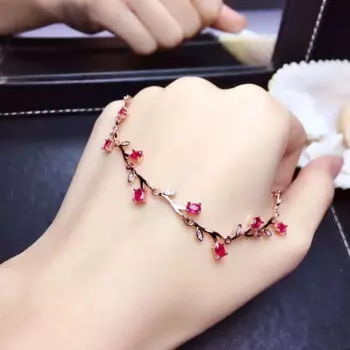 Новый Серебряный браслет в китайском стиле, очаровательный красный браслет, женские серебряные украшения, натуральный драгоценный камень вечерние подарок на день рождения, 2020 год