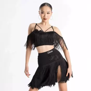 Новый сексуальный комплект для латинских танцев с кисточками для взрослых и детей, танго, самба, румба, ковбойская профессиональная тренировочная одежда