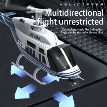Новый шестиканальный однороторный элеротор Re Era's C138, свободный вертолет с барометром, фиксированная высота, 3d-ролик и сверхдлинный Endur