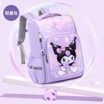 Новый школьный ранец Sanrio Kulomi с героями мультфильмов, удобный детский рюкзак для снижения нагрузки с собакой Yugui