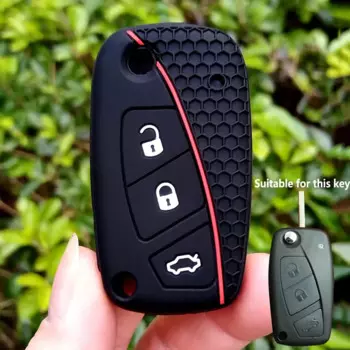 Новый силиконовый чехол для ключей для Fiat Stilo Grande Punto Bravo Linea Idea Panda 500, автомобильный держатель, сумка для дистанционного ключа, аксессуары
