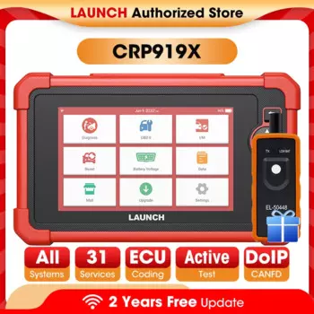 Новый сканер LAUNCH X431 CRP919X BT OBD2, автомобильные диагностические инструменты, автомобильный CANFD DOIP ECU, кодирование OBDII, профессиональная