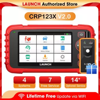 Новый сканер N LAUNCH CRP123X V2.0 OBD2, автомобильный считыватель кодов, Автомобильные диагностические инструменты, Автосканер, Автомобильный сканер, «сделай сам»