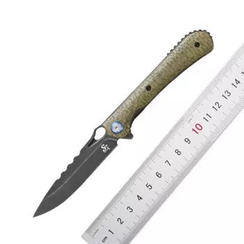 Новый складной карманный нож sitive ST145, 14C2 8N, стальное лезвие, Микарта/G10, ручка, нож для выживания, EDC инструмент для работы, кемпинга