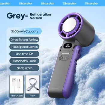 Kinscoter Портативный вентилятор 3600 мАч