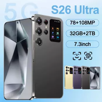 Новый смартфон Global S26 Ultra S25 Ultra S24 Ultra S23 Ultra с экраном 7,3 HD 32G + 2TB 8000 мАч Android14 Celulare 5G Dual Sim