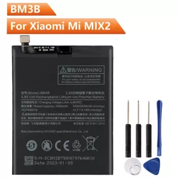 Новый Сменный аккумулятор для телефона BM3B для Xiaomi MIX2 Mix 2 BM3B, перезаряжаемая батарея 3400 мАч