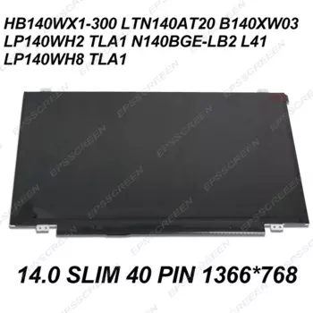 Новый Сменный экран для ноутбука ASUS S405C HD, светодиодный ЖК-экран 1366*768, тонкий 40-контактный дисплей A + с полным тестированием