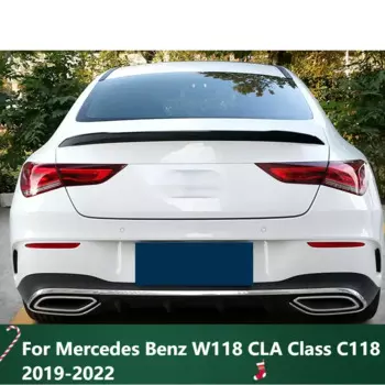 Новый! Спойлер для Mercedes Benz W118 CLA Class C118 2019-2022, глянцевый черный CLA250 CLA200 CLA220, аксессуар для багажника с задним крылом Ducktail