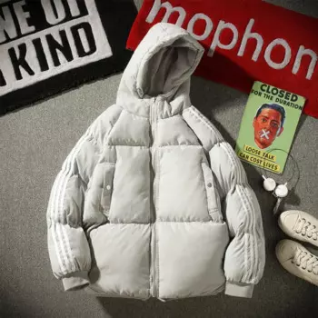 Новый стиль, толстая зимняя одежда с хлопковой подкладкой, мужское пуховое пальто в Корейском стиле, молодежная стеганая куртка больших размеров