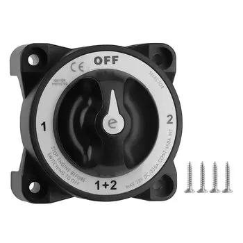 Новый светящийся AFD 32 В 350 А 2 отключателя аккумулятора, 4-позиционный изолятор, поворотный переключатель для морской лодки, грузовика, автофургона