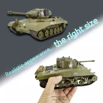 Новый танк с дистанционным управлением Henglong American Sherman, беспроводная модель боевого танка для двух человек, подарок для детей
