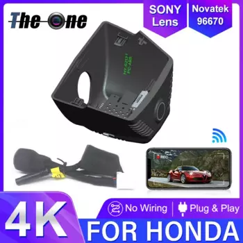 Новый товар! Подключи и работай Автомобильный видеорегистратор Wifi видеорегистратор камера для Honda Accord HRV HR-V 2023 UHD 4K видеорегистратор
