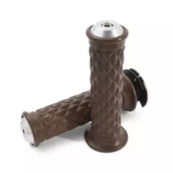 Новый универсальный 7/8 ''22 мм противоскользящий винтажный мотоцикл Cafe Racer ремонт мотоциклетные резиновые ручки с Blance Block