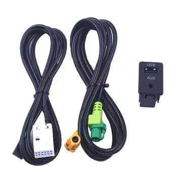Новый USB-кабель беспроводного адаптера Aux Switch для BMW 3 5 серии E87 E90 E91 E92 X5 X6 F15 F16